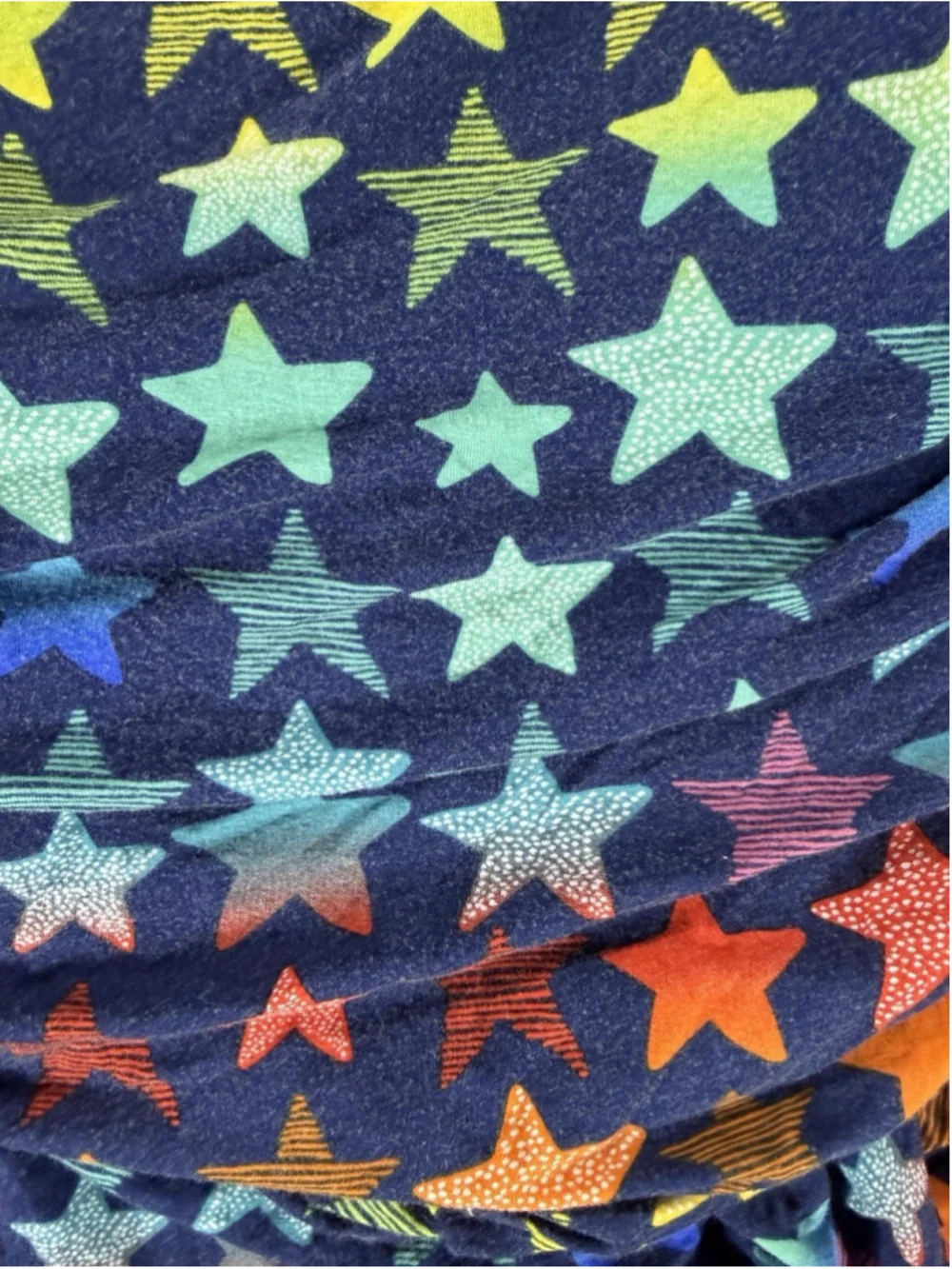 Little Sleepies Shades Of Stars Fitted Crib Sheet Bamboo Viscose Navy Rainbow